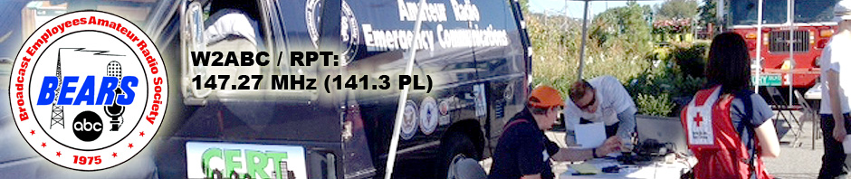 Broadcast Employees Amateur Radio Society, Inc. (BEARS) NYC Ham Repeater W2ABC/RPT 147.27 MHz (141.3 PL)